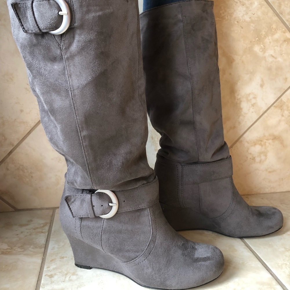 Grey Aldo boots